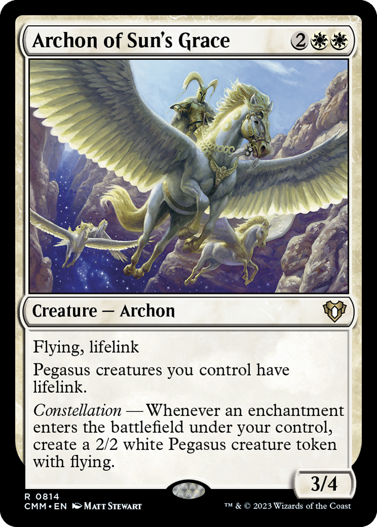 Archon of Sun's Grace (CMM-814) [Commander Masters] MTG Single Wizards of the Coast