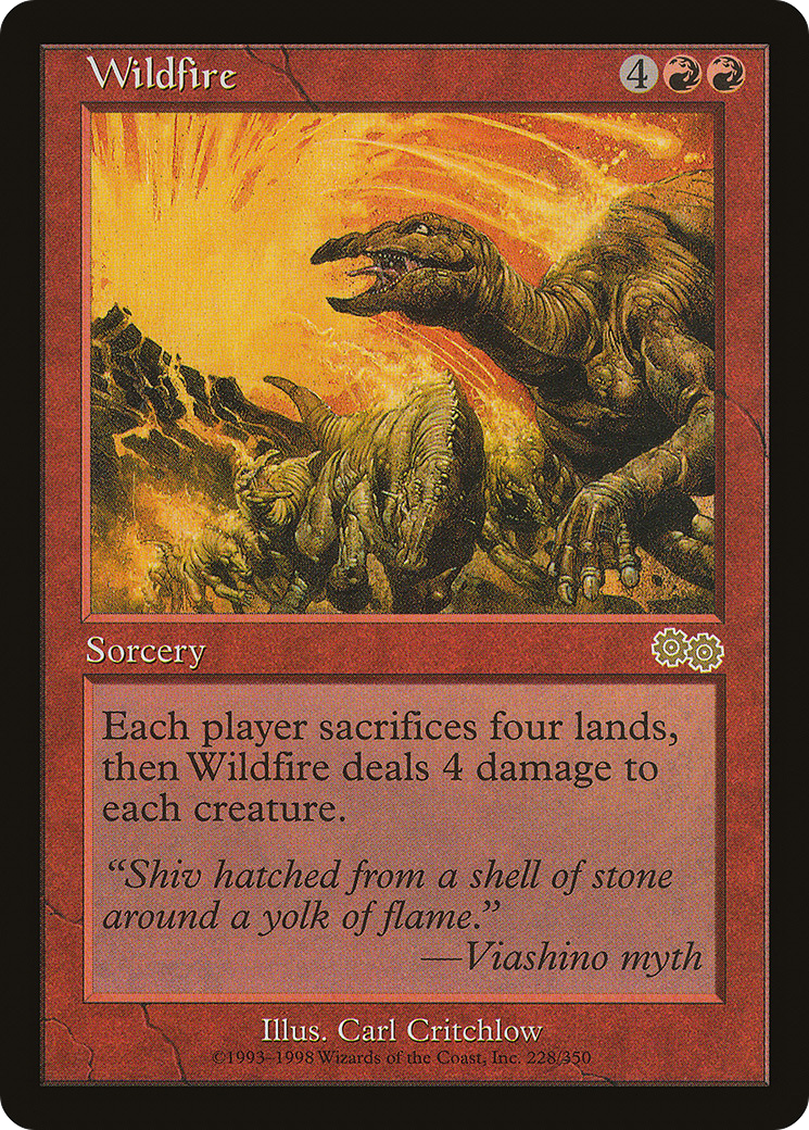 Wildfire (USG-228) [Urza's Saga] MTG Single Wizards of the Coast