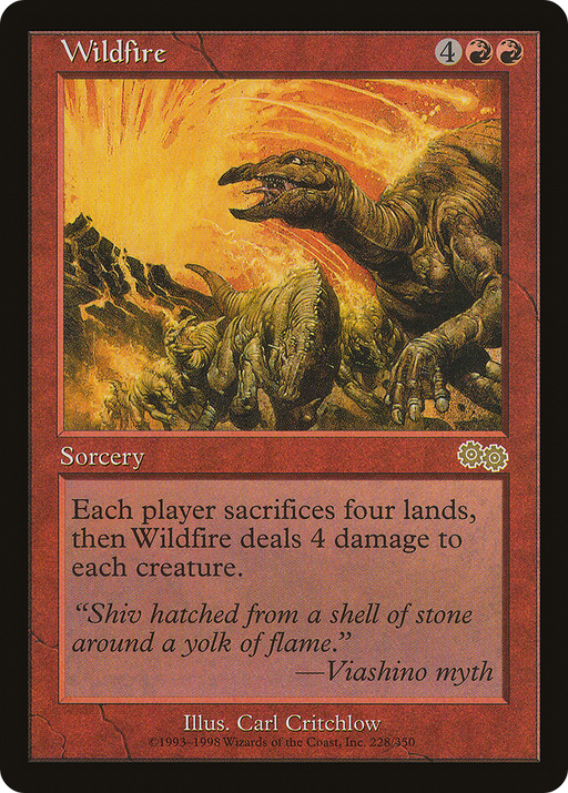 Wildfire (USG-228) [Urza's Saga] MTG Single Wizards of the Coast