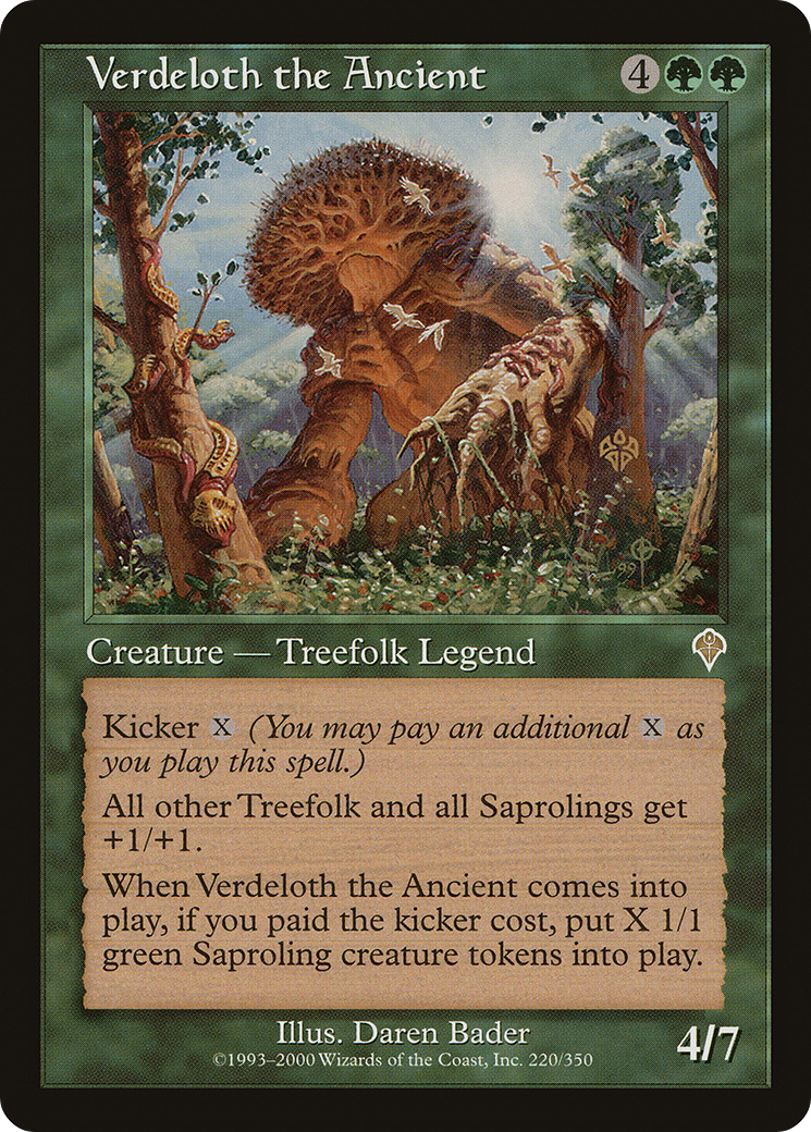Verdeloth the Ancient (INV-220) [Invasion] Foil MTG Single Wizards of the Coast