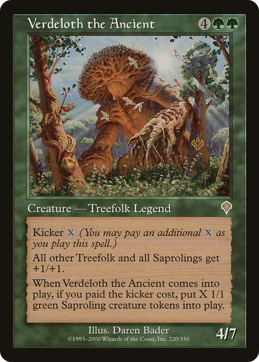 Verdeloth the Ancient (INV-220) [Invasion] Foil MTG Single Wizards of the Coast