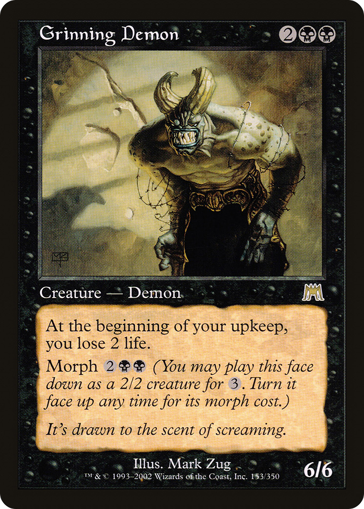 Grinning Demon (ONS-153) [Onslaught] Foil MTG Single Wizards of the Coast