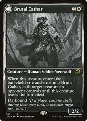 Brutal Cathar // Moonrage Brute (DBL-007) [Innistrad: Double Feature] MTG Single Wizards of the Coast