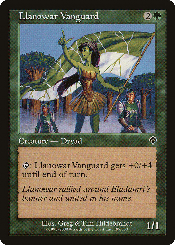 Llanowar Vanguard (INV-197) [Invasion] Foil MTG Single Wizards of the Coast