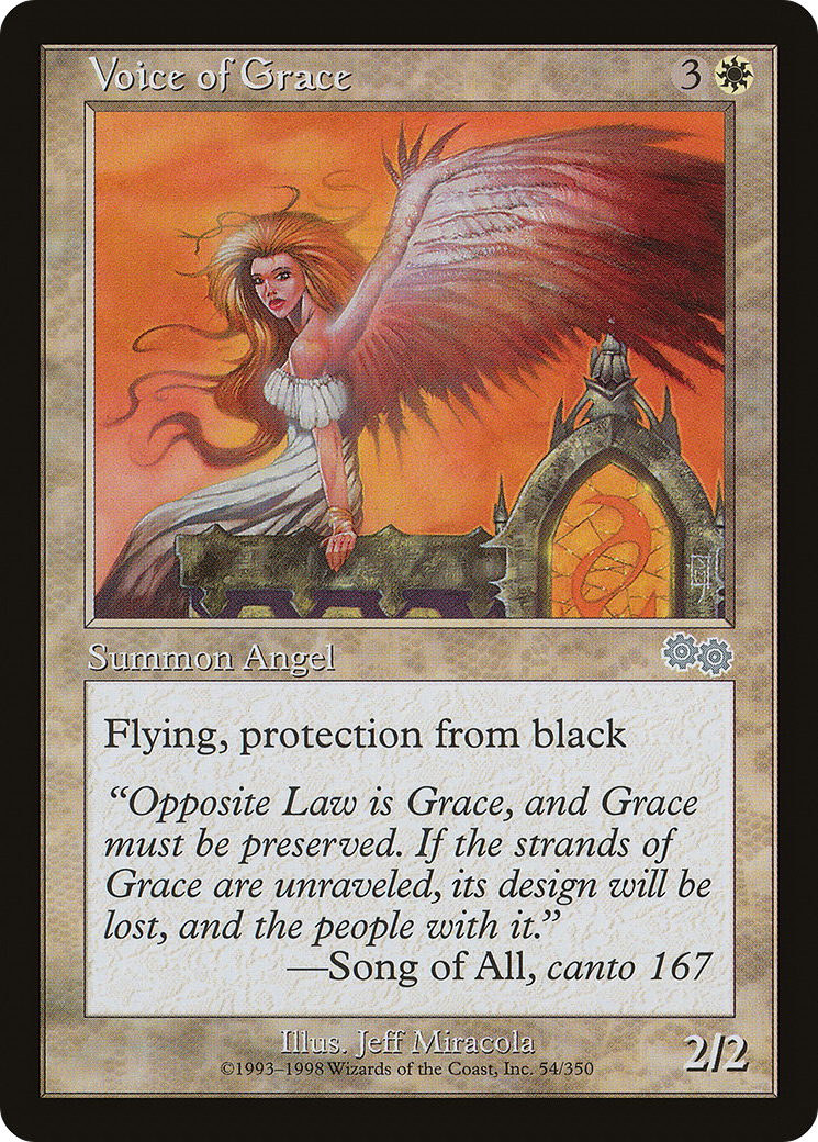 Voice of Grace (USG-054) [Urza's Saga] MTG Single Wizards of the Coast