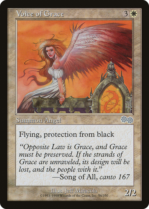 Voice of Grace (USG-054) [Urza's Saga] MTG Single Wizards of the Coast