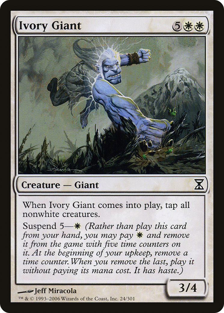 Ivory Giant (TSP-024) [Time Spiral] Foil MTG Single Wizards of the Coast