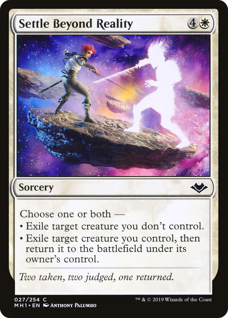 Settle Beyond Reality (MH1-027) [Modern Horizons] MTG Single Modern Horizons