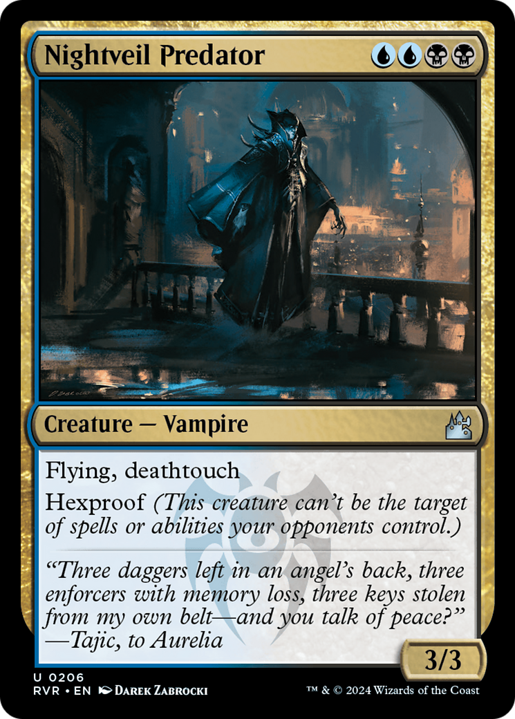 Nightveil Predator (RVR-206) [Ravnica Remastered] MTG Single Wizards of the Coast