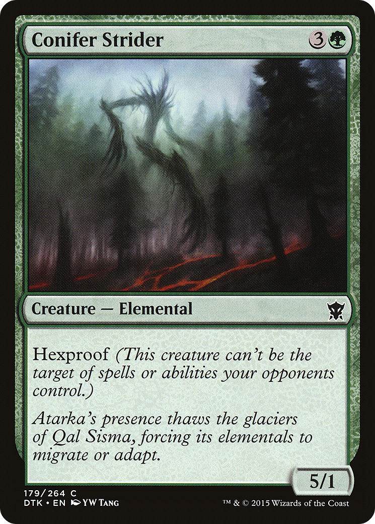 Conifer Strider (DTK-179) [Dragons of Tarkir] Foil MTG Single Wizards of the Coast
