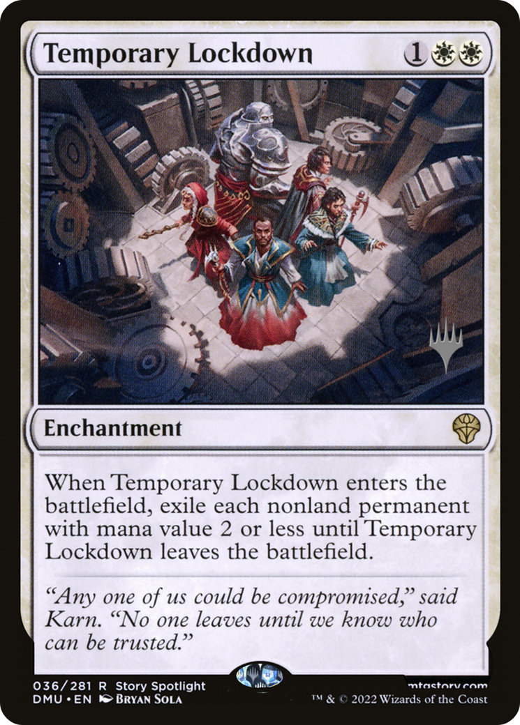 Temporary Lockdown (PPDMU-036) [Dominaria United Promos] MTG Single Wizards of the Coast