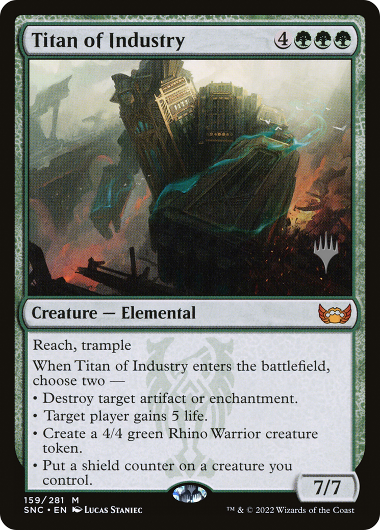 Titan of Industry (PPSNC-159) [Streets of New Capenna Promos] Foil MTG Single Wizards of the Coast