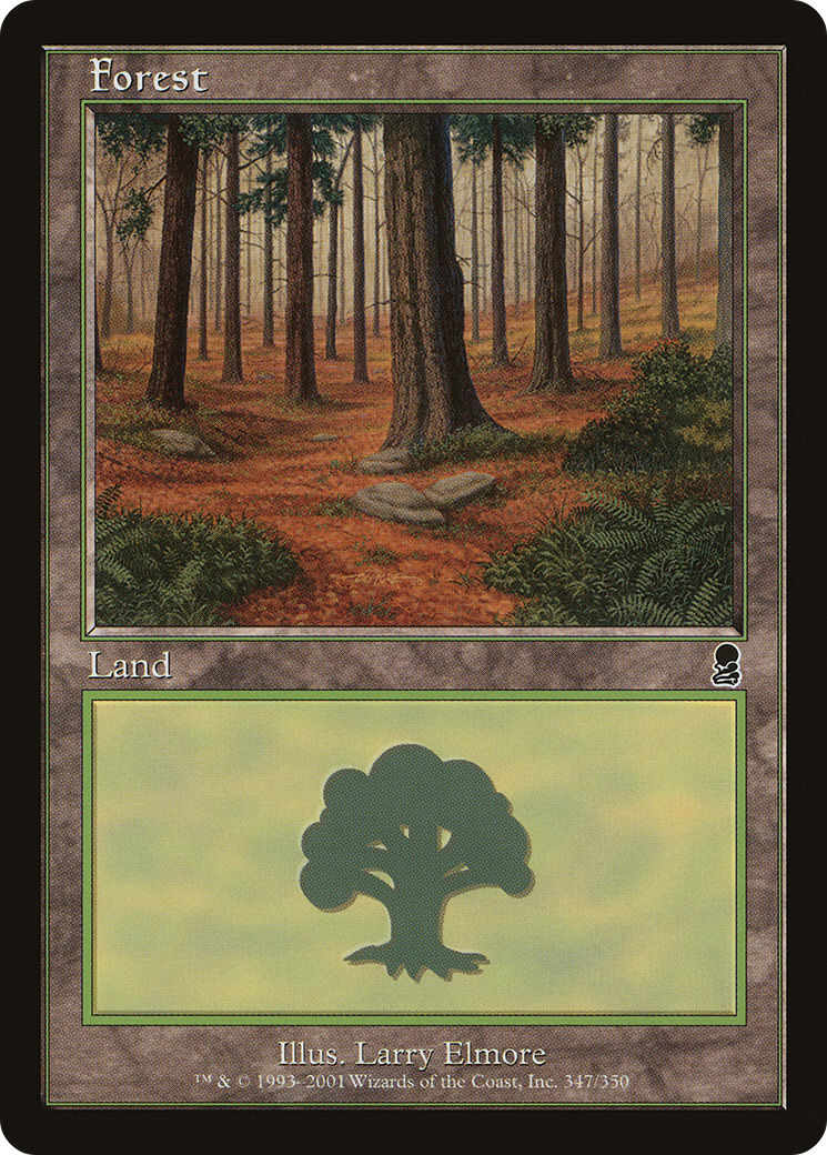 Forest (347) (ODY-347) [Odyssey] Foil MTG Single Wizards of the Coast