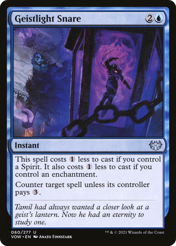 Geistlight Snare (VOW-060) [Innistrad: Crimson Vow] Foil MTG Single Wizards of the Coast