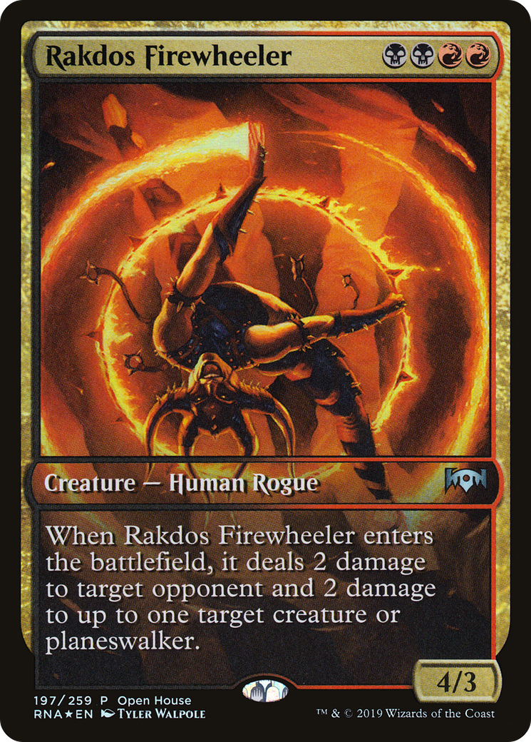 Rakdos Firewheeler (OHP-197) [Ravnica Allegiance Promos] Foil MTG Single Wizards of the Coast