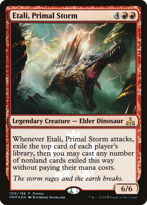 Etali, Primal Storm (MEDIA-100) [Rivals of Ixalan Promos] Foil MTG Single Wizards of the Coast
