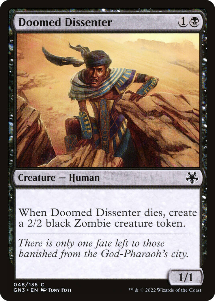 Doomed Dissenter (GN3-048) [Misc] Game Night: Free-for-All MTG Single Wizards of the Coast