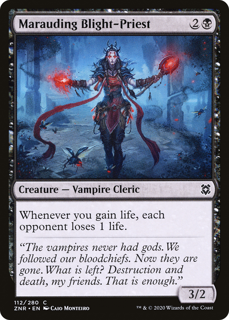 Marauding Blight-Priest (ZNR-112) [Zendikar Rising] MTG Single Wizards of the Coast