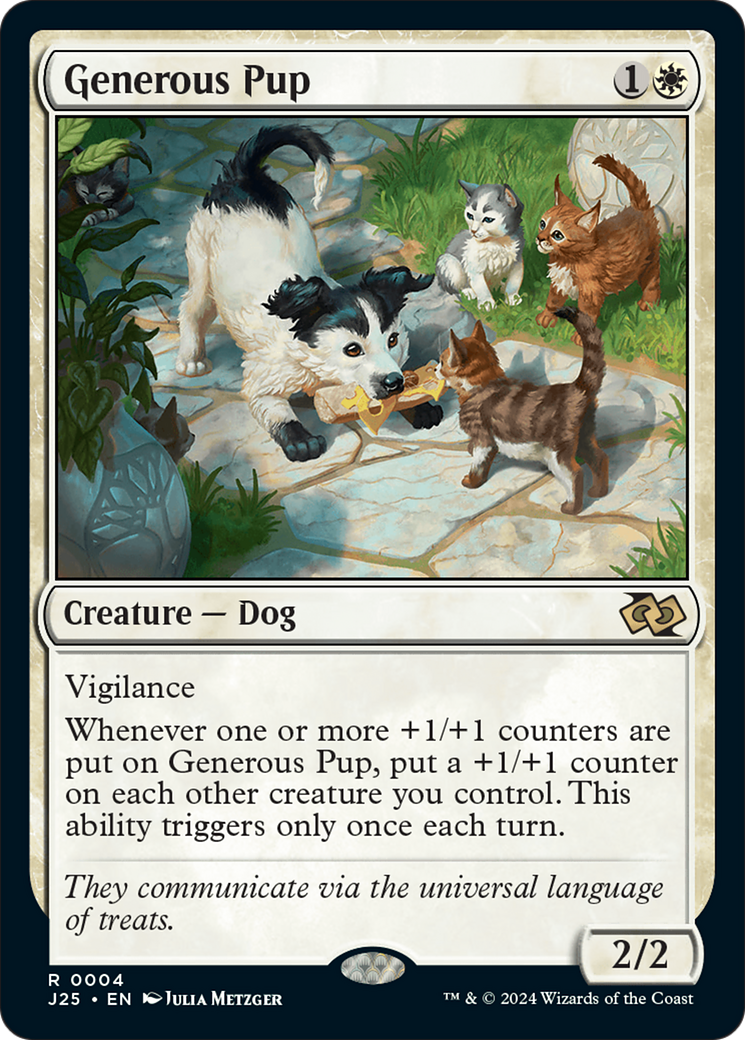Generous Pup (J25-004) [Foundations Jumpstart] MTG Single Wizards of the Coast