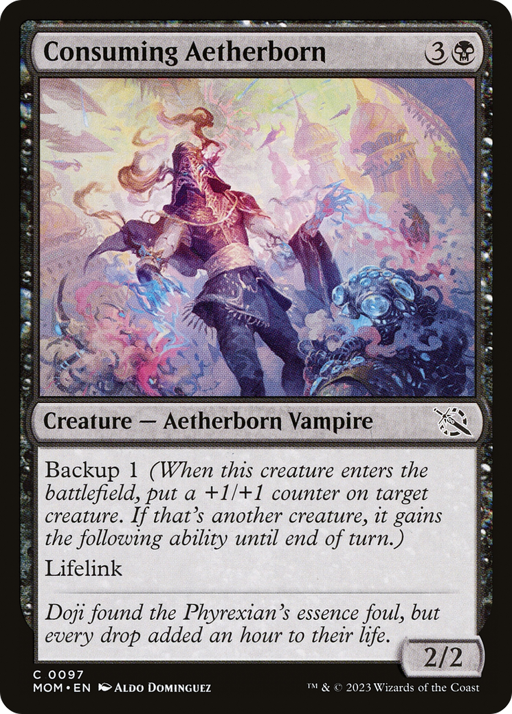 Consuming Aetherborn (MOM-097) [March of the Machine] MTG Single Wizards of the Coast