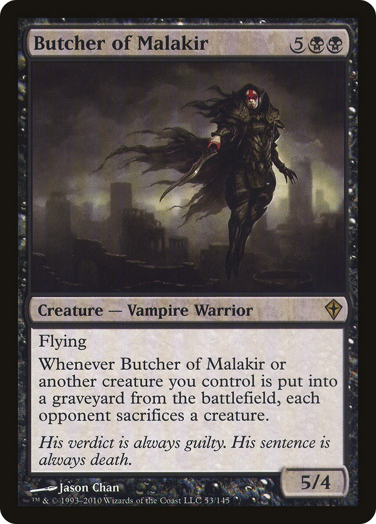 Butcher of Malakir [Worldwake] MTG Single Magic: The Gathering