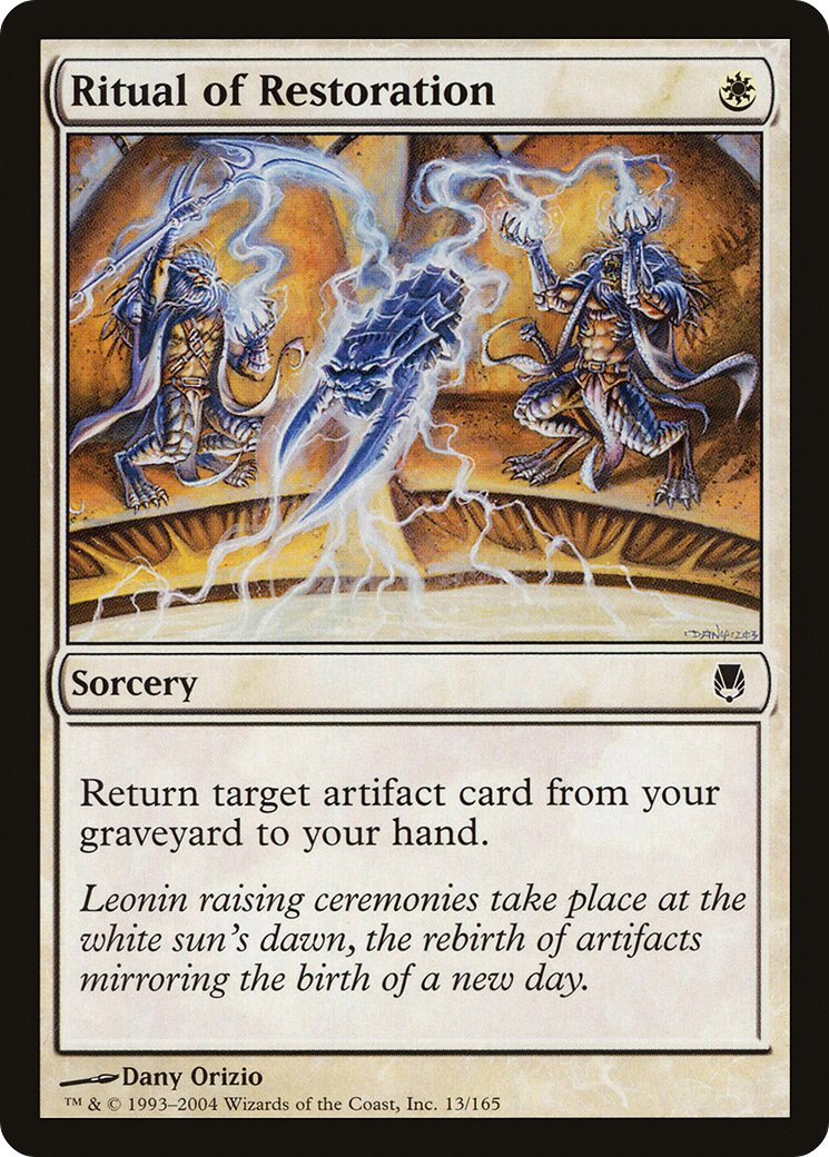 Ritual of Restoration (DST-013) [Darksteel] MTG Single Wizards of the Coast
