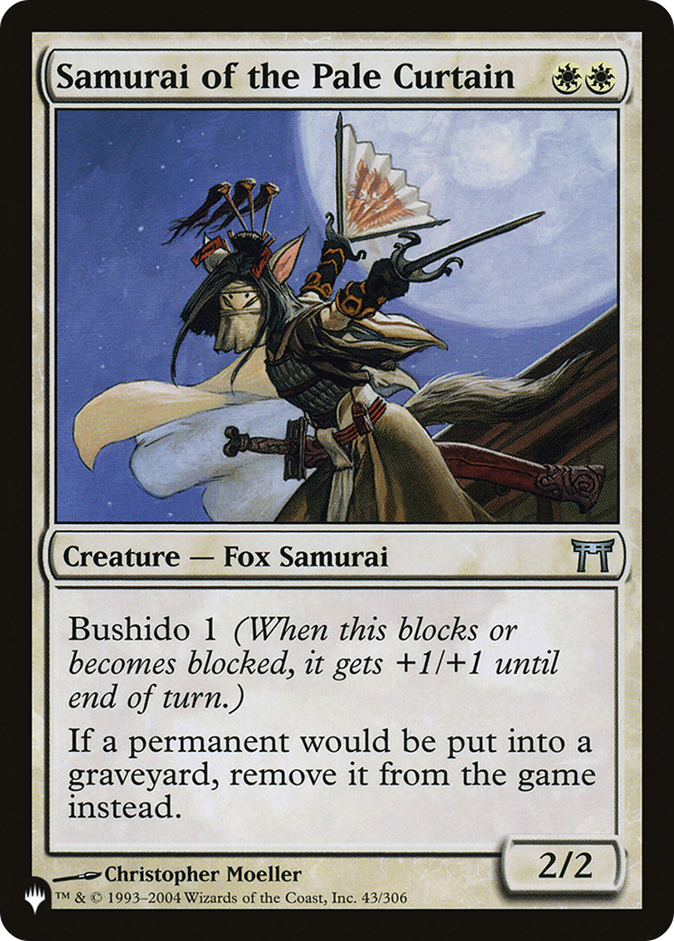 Samurai of the Pale Curtain (LIST-CHK-43) [Mystery Booster] The List MTG Single Wizards of the Coast
