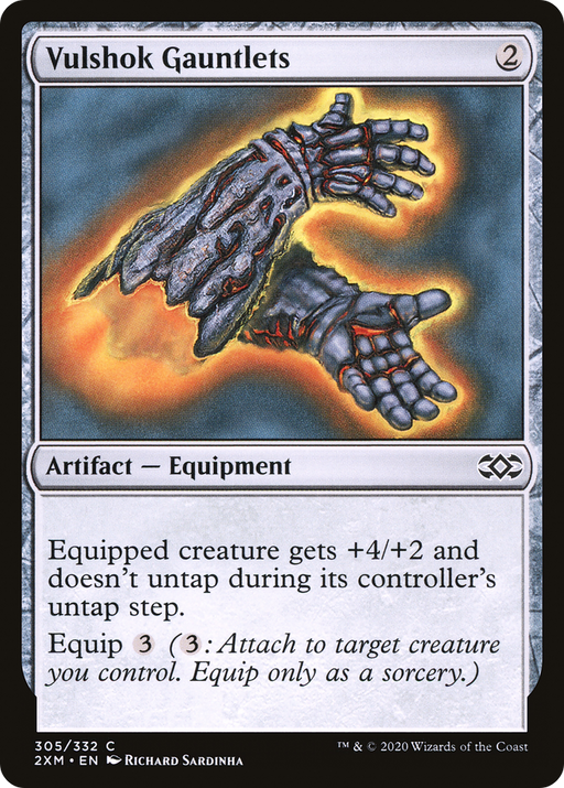 Vulshok Gauntlets (2XM-305) [Double Masters] MTG Single Wizards of the Coast