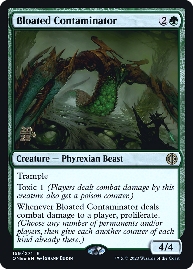 Bloated Contaminator (PRE-159) [Phyrexia: All Will Be One Promos] Foil MTG Single Wizards of the Coast