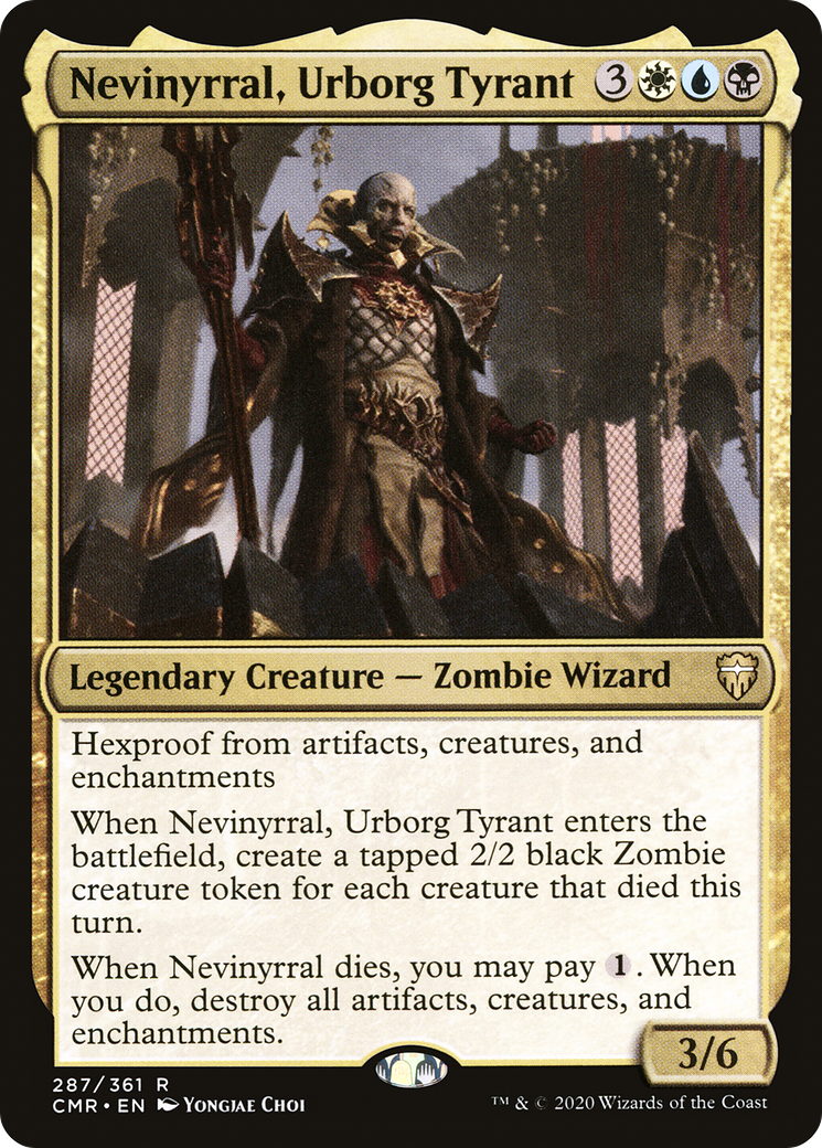 Nevinyrral, Urborg Tyrant (CMR-287) [Commander Legends] MTG Single Wizards of the Coast
