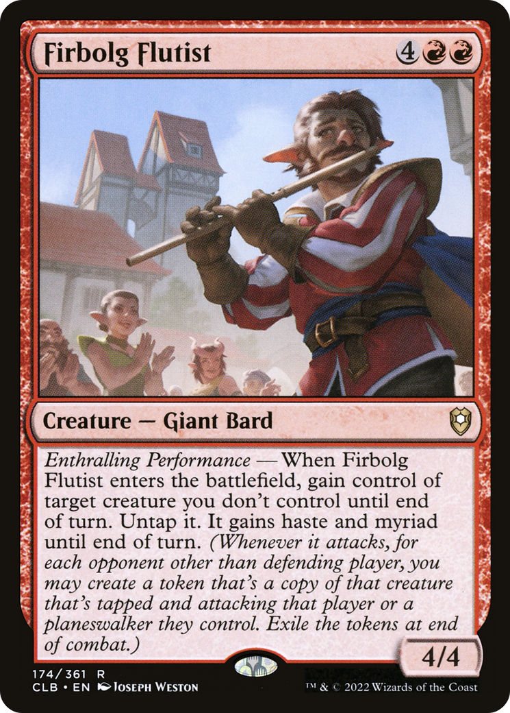 Firbolg Flutist (CLB-174) [Commander Legends: Battle for Baldur's Gate] MTG Single Wizards of the Coast