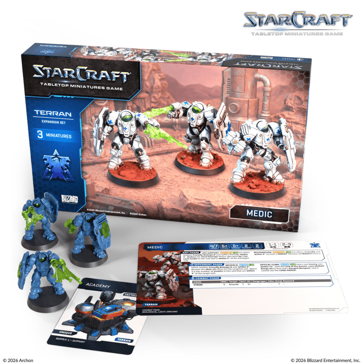 [PREORDER Q2] StarCraft: Tabletop Miniatures Game - Terran Medics StarCraft: Tabletop Miniatures Game Archon Studio