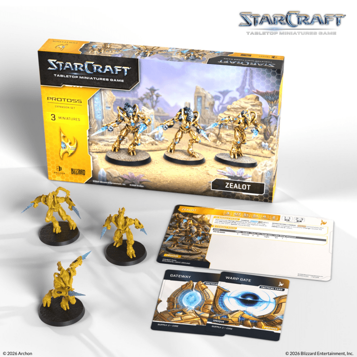 [PREORDER Q2] StarCraft: Tabletop Miniatures Game - Protoss Zealots StarCraft: Tabletop Miniatures Game Archon Studio
