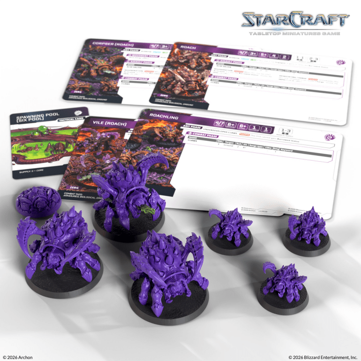 [PREORDER Q2] StarCraft: Tabletop Miniatures Game - Zerg Roaches StarCraft: Tabletop Miniatures Game Archon Studio