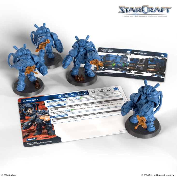 [PREORDER Q2] StarCraft: Tabletop Miniatures Game - Terran Marauders StarCraft: Tabletop Miniatures Game Archon Studio