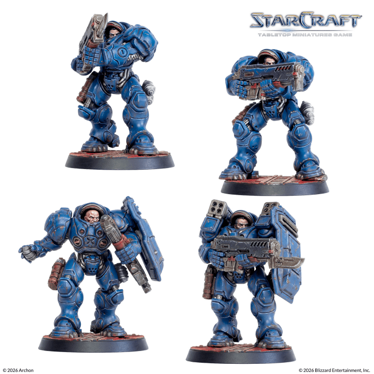 [PREORDER Q2] StarCraft: Tabletop Miniatures Game - Terran Marines StarCraft: Tabletop Miniatures Game Archon Studio