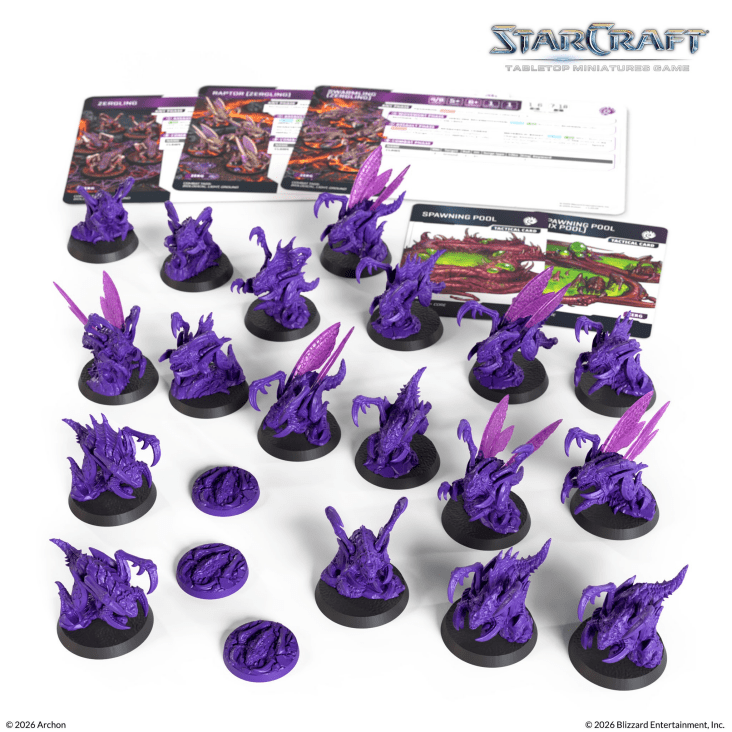 [PREORDER Q2] StarCraft: Tabletop Miniatures Game - Zerg Zerglings StarCraft: Tabletop Miniatures Game Archon Studio