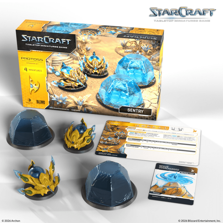 [PREORDER Q2] StarCraft: Tabletop Miniatures Game - Protoss Sentries StarCraft: Tabletop Miniatures Game Archon Studio