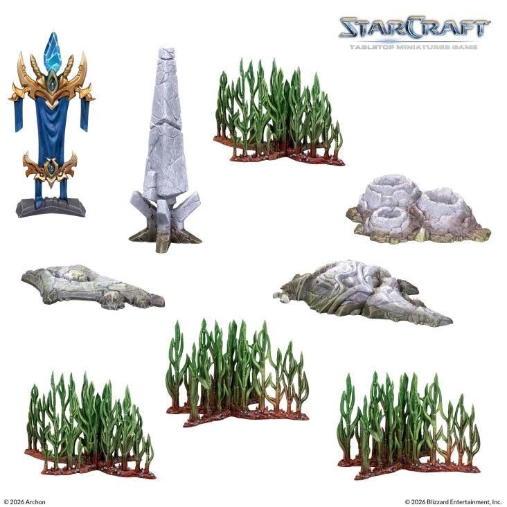 [PREORDER Q2] StarCraft: Tabletop Miniatures Game - Lost Temple Terrain Expansion Set StarCraft: Tabletop Miniatures Game Archon Studio