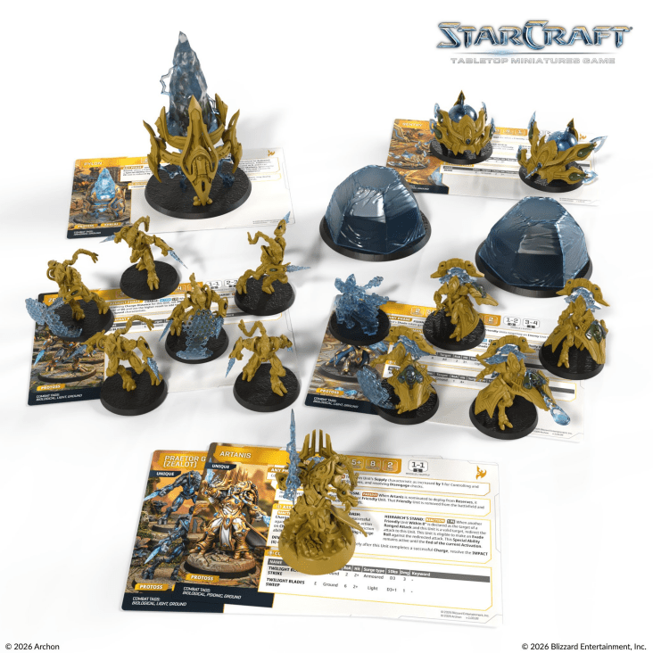 [PREORDER Q2] StarCraft: Tabletop Miniatures Game - Protoss Starter Set Founders Edition StarCraft: Tabletop Miniatures Game Archon Studio