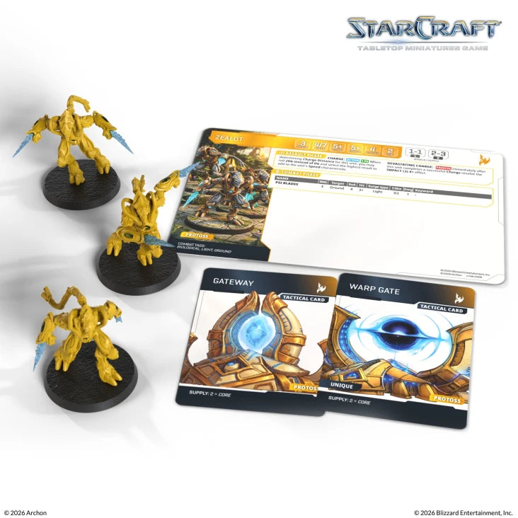 [PREORDER Q2] StarCraft: Tabletop Miniatures Game - Protoss Zealots StarCraft: Tabletop Miniatures Game Archon Studio