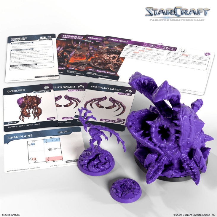 [PREORDER Q2] StarCraft: Tabletop Miniatures Game - Zerg Kerrigan & Omega Worm StarCraft: Tabletop Miniatures Game Archon Studio