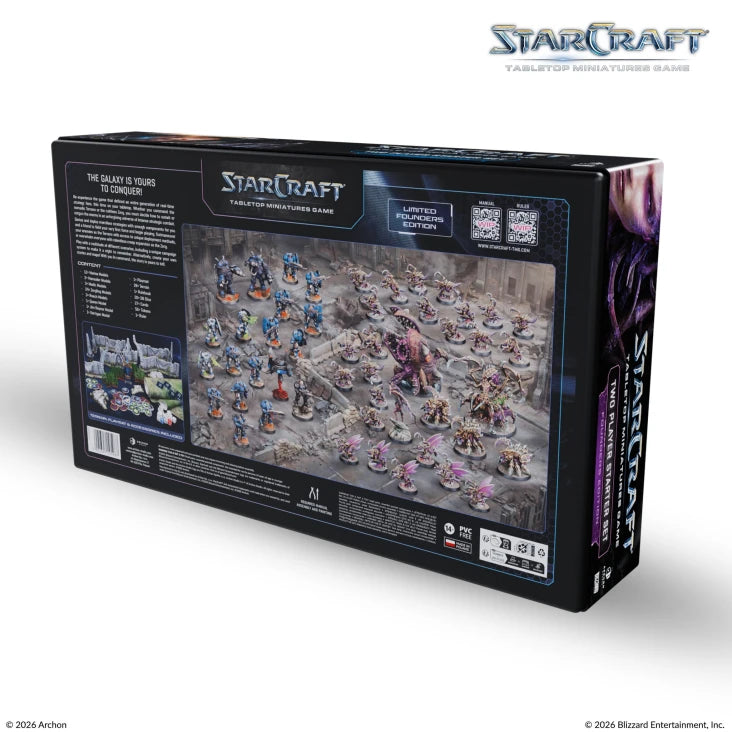 [PREORDER Q2] StarCraft: Tabletop Miniatures Game - Two Player Starter Set Founders Edition StarCraft: Tabletop Miniatures Game Archon Studio