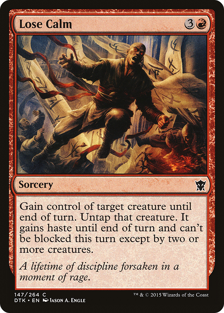 Lose Calm (DTK-147) [Dragons of Tarkir] MTG Single Wizards of the Coast