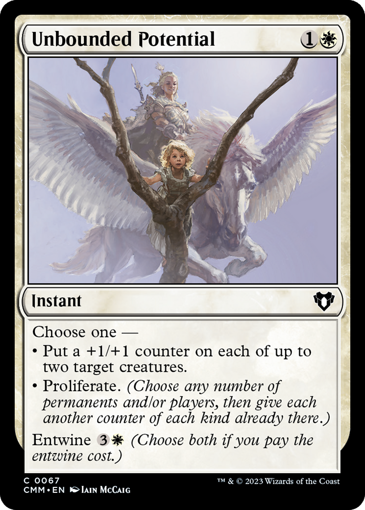 Unbounded Potential (CMM-067) [Commander Masters] MTG Single Wizards of the Coast