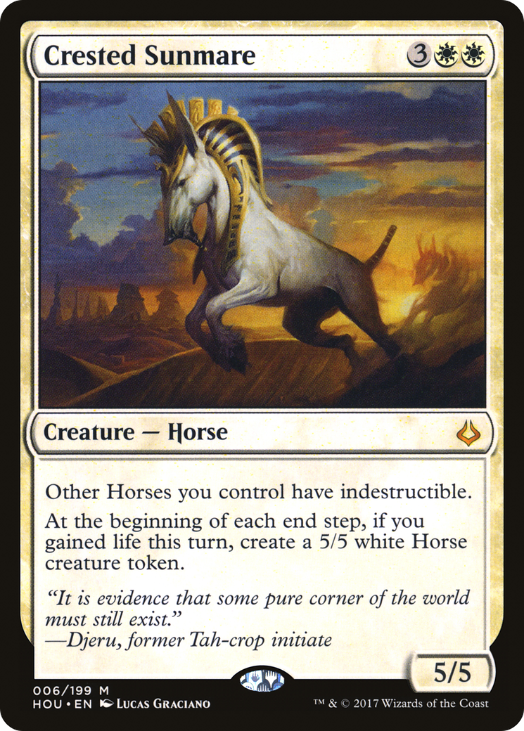 Crested Sunmare [Hour of Devastation] MTG Single Magic: The Gathering