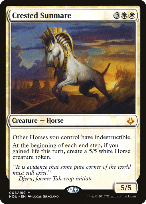 Crested Sunmare (HOU-006) [Hour of Devastation] Foil MTG Single Wizards of the Coast