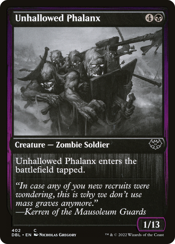 Unhallowed Phalanx (DBL-402) [Innistrad: Double Feature] Foil MTG Single Wizards of the Coast