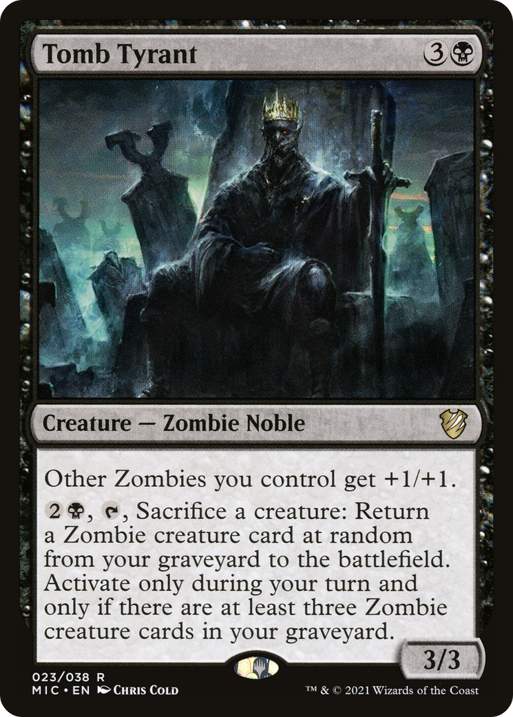 Tomb Tyrant (MIC-023) [Midnight Hunt Commander] MTG Single Wizards of the Coast