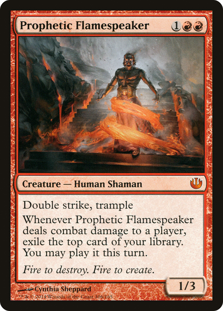 Prophetic Flamespeaker (JOU-106) [Journey into Nyx] MTG Single Wizards of the Coast